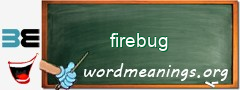 WordMeaning blackboard for firebug